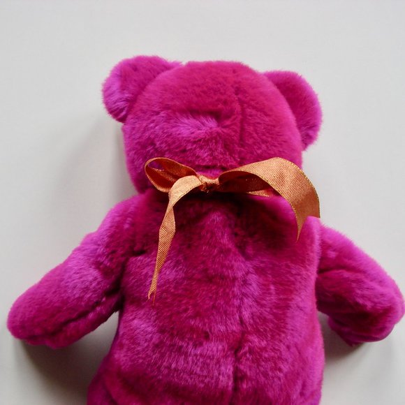 Ty Beanie Buddy Millennium Purple Bear Stuffed Plush Toy 1999 2000 Collectible - Picture 6 of 14
